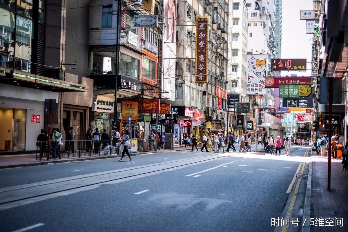 90年代末的香港道路,建筑,商铺.许多品牌相继而起.