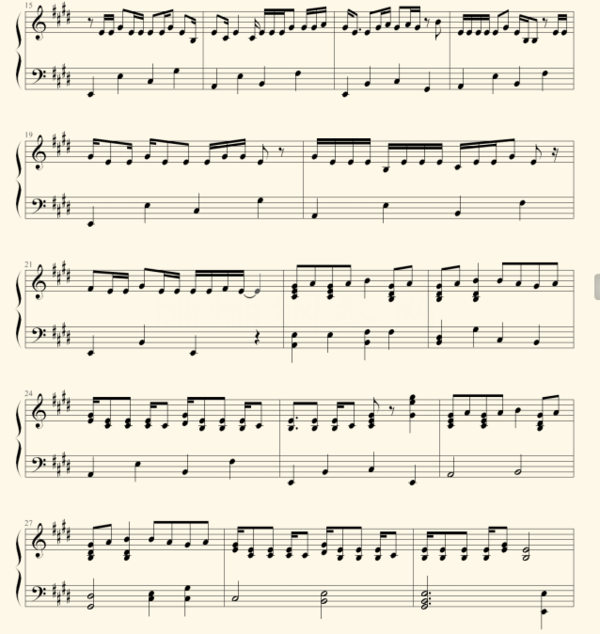 恋爱循环简谱,五线谱都成_360问答