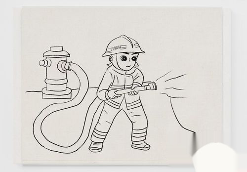 消防员怎么画简单,简笔画消防员的画法