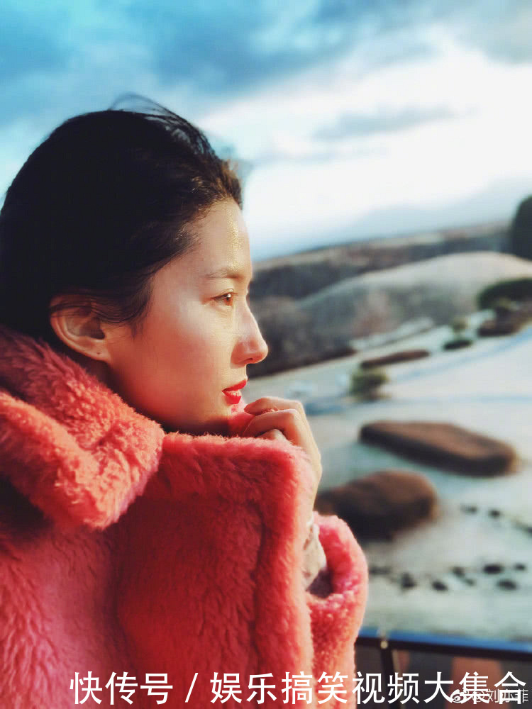 刘亦菲罕见晒游客照, 高清无修图长肉的天仙颜