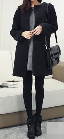 黑色呢子大衣怎么搭配 主要是鞋子_360问答
