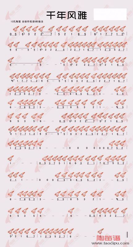 千年风雅 用什么样的陶笛吹的 是几孔的 什么调