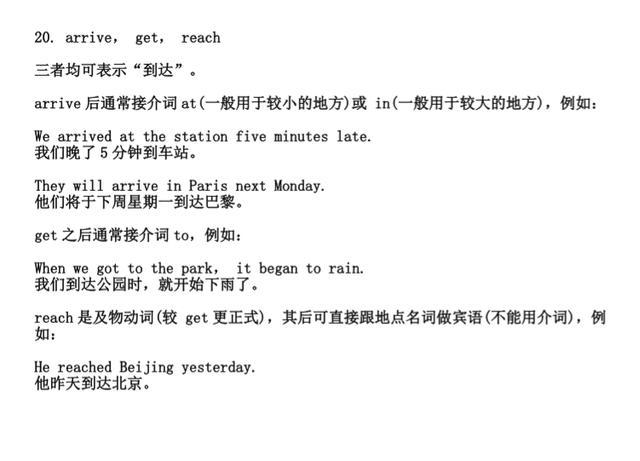 2018初中和中考英语必考组词辨析,很经典(家