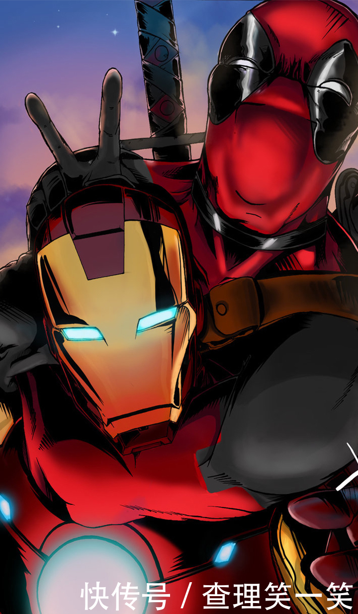 钢铁侠被死侍打败的狼狈模样!托尼史塔克默