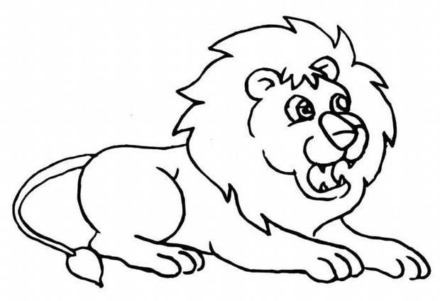 狮子的简易画图方法_360问答