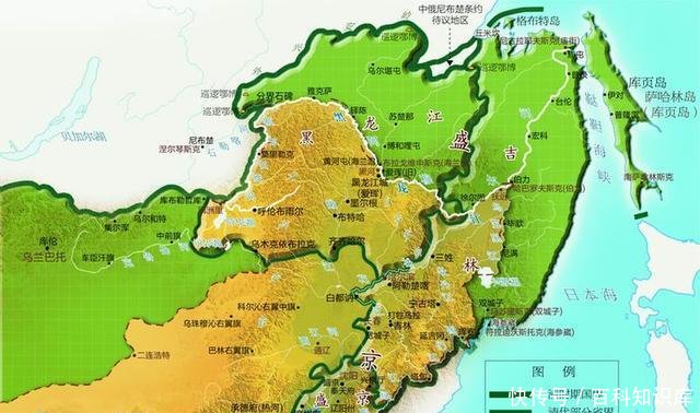 俄国地图上必须以中国地名标注的地方,炎黄子