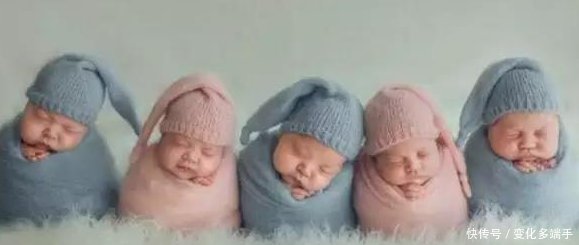 妻子怀孕生下5胞胎,看到孩子后,奶爸直言家里