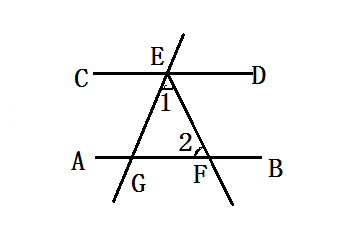 EF平分角DEG交AB点于F角1等于60度角