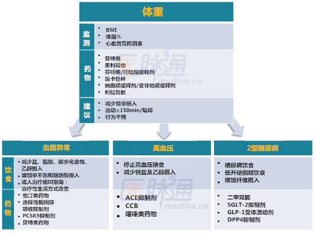 干货丨三张图搞懂肥胖及其合并症的管理