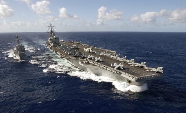 美国第七舰队:整个作战区域1.3468亿平方公里
