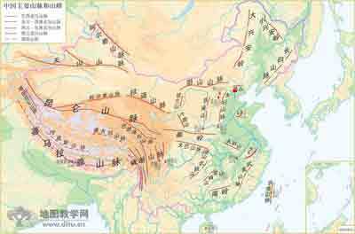 地理中国政区图和地形图