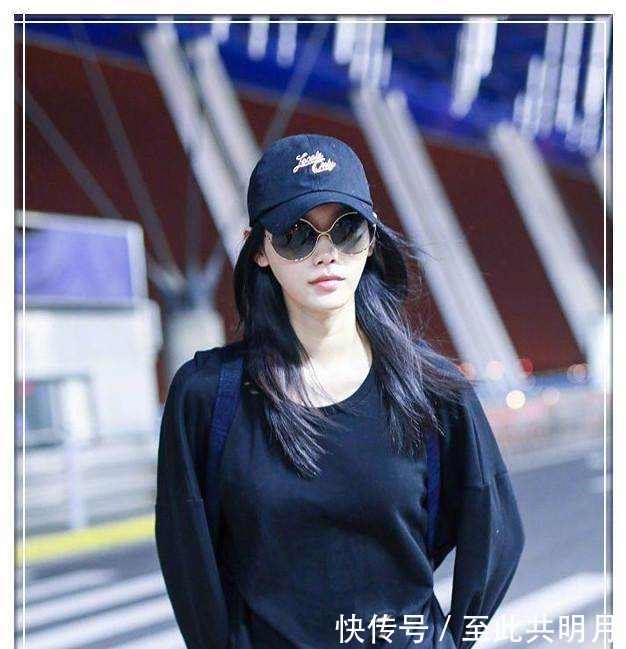 奚梦瑶真是拼了,为秀腿穿健美裤现机场,网友背