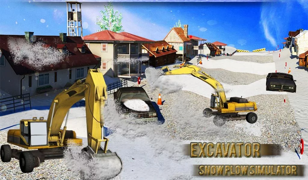 挖掘机扫雪机模拟器截图11