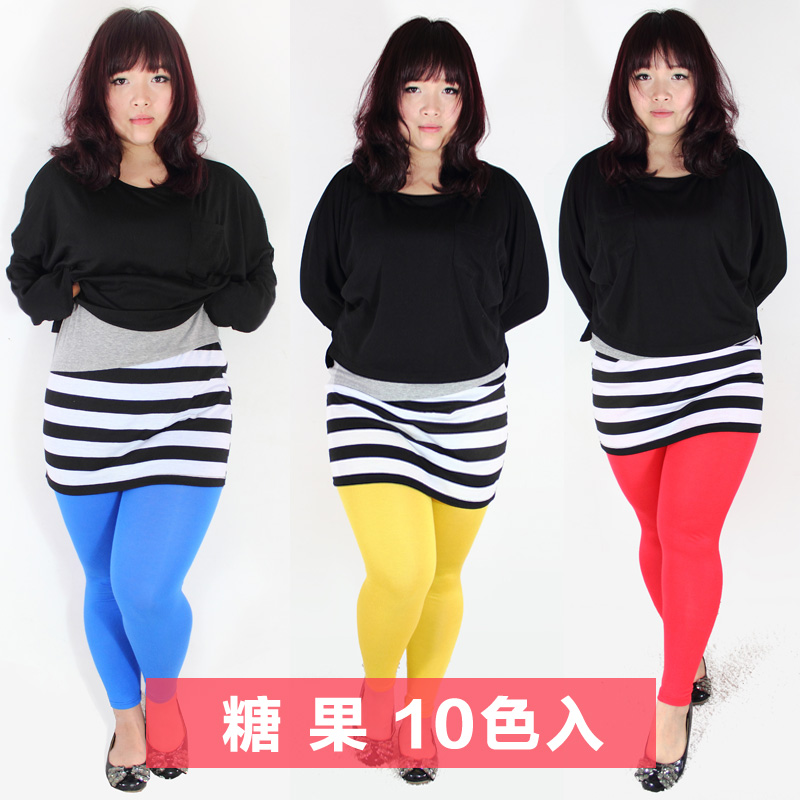 200斤<em>特大码女装</em> 夏款 <em>胖MM</em> 莫代尔棉 糖果色