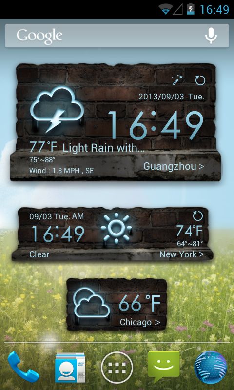 Z Neon Style GO Weather EX截图2