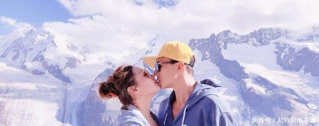 刘畊宏在雪峰上秀肌肉, 和妻子接吻秀恩爱, 画面