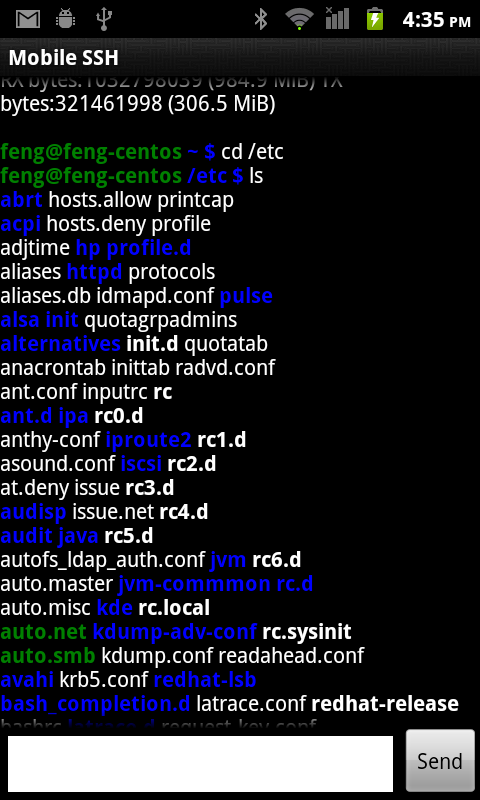 Mobile SSH (Secure Shell)截图4