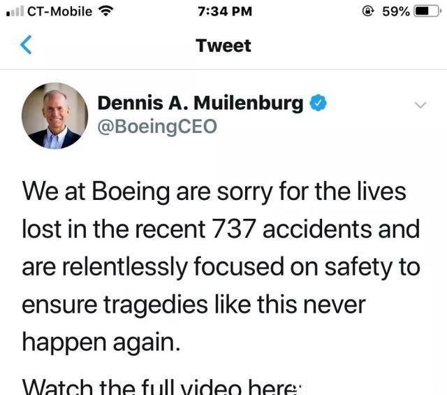 波音CEO为空难道歉,三星营业利润锐减60%