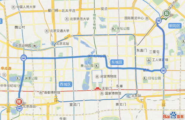 北京西站到朝阳区霄云路7号的地铁路线_360问