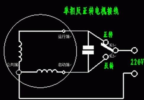 220V的电机与电容怎么连接?_360问答