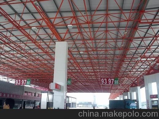 加油站罩棚网架(加油站罩棚网架施工方案) 建筑消防施工 第1张 加油站罩棚网架(加油站罩棚网架施工方案) 建筑消防施工 第1张
