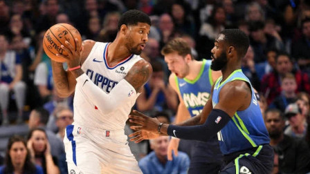 NBA流言收割机 乔治小卡合砍54分东契奇三分8中0，快船轻取独行侠迎六连胜