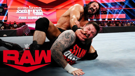 WWE RAW 2019 【RAW 11/18】凯文“断头台”得手 在压制德鲁的时刻 王中王HHH现身