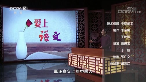 百家讲坛 《百家讲坛》 20200308 爱上语文1 语文中的文化美
