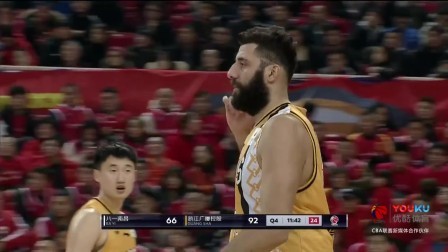 CBA 18/19赛季 八一VS广厦第四节：意料之中的胜利，广厦客场119-87八一
