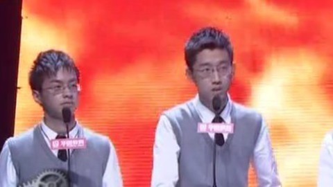 中国教育天才知道第二季 清华汉子们冷静答题 后段一字失利