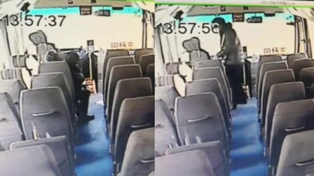 男子等全车厢人走完 夺公交车方向盘泄愤