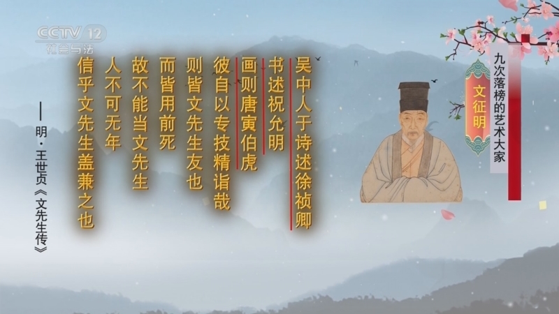 法律讲堂 《法律讲堂(文史版)》 20240117 九次落榜的艺术大家