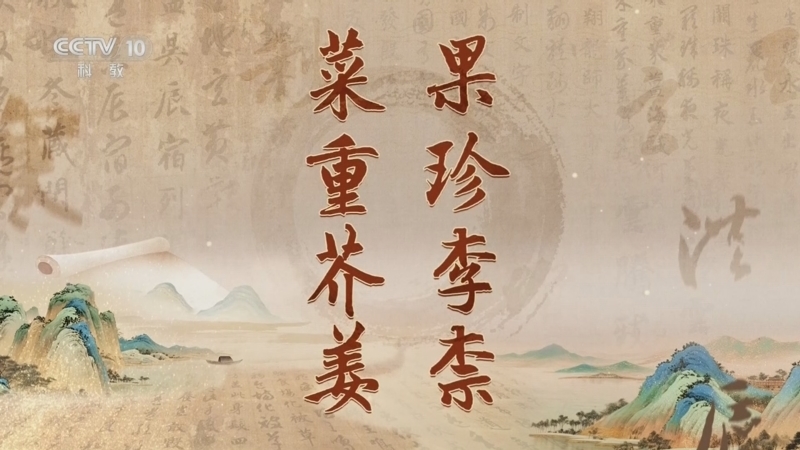 百家讲坛 《百家讲坛》 20260109 《千字文》里观中国（第一部） 9 果珍李柰 菜重芥姜