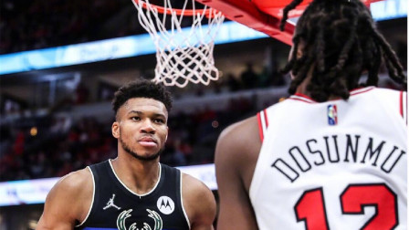 2021-2022赛季NBA集锦 字母哥32+17 霍勒迪26+7 雄鹿擒公牛3-1夺赛点