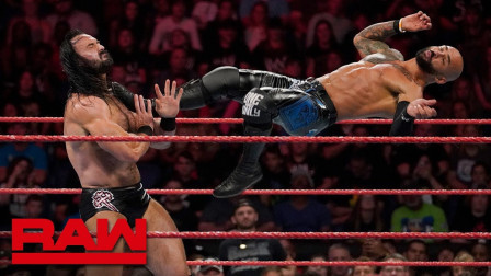 WWE RAW 2019 【RAW 08/26】李科学超级踢拦截德鲁的砍刀脚