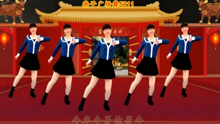 大年初五送祝福《各路财神到门口》广场舞，财运滚滚来