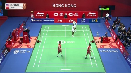 【全场回放】陈康乐/蒂娜2-0刘圣书/谭宁 中国香港羽毛球公开赛 女双决赛