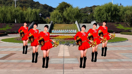 大众32步广场舞《幸福跳起来》欢快花球舞 适合锻炼和表演的健身舞