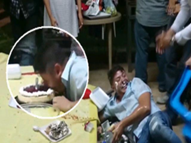 囧人囧事 搞笑！男子吃饭遭众人欺负