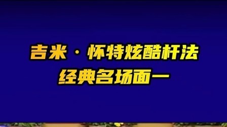 怀特炫酷杆法，最后一球慢镜你能看清吗？