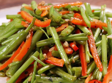 美食台 辣炒空心菜 试试江西人的方法