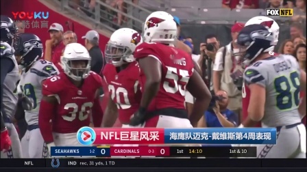 【NFL巨星风采】海鹰队迈克-戴维斯第4周表现