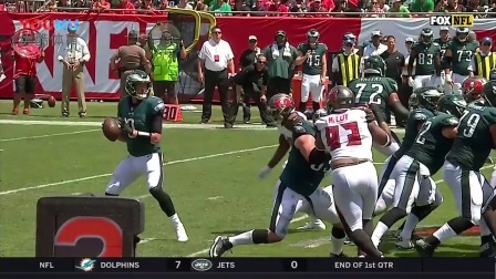【NFL第2周比赛集锦】老鹰21-27海盗