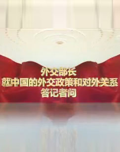 外交部长就中国的外交政策和对外关系答记者问 海报