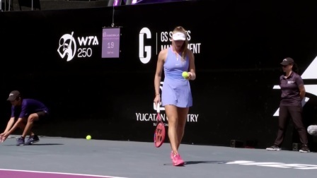 【全场回放】森梅兹2-0科尔涅耶娃 2024WTA梅里达站 半决赛