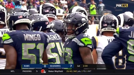 【NFL巨星风采】酋长队泰瑞克-希尔第5周表现