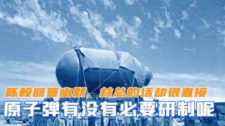 华夏史录 原子弹有没有必要研制？陈毅的回答很幽默，林总的话却很直接