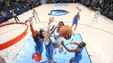 2021-2022赛季NBA集锦 NBA-亚历山大23+5 基迪19+5+11 雷霆复仇擒灰熊
