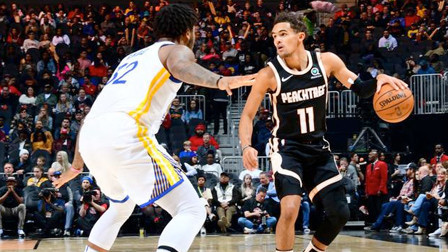 NBA流言收割机 特雷杨24+7，老鹰主场大胜勇士结束十连败