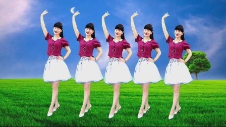 恰恰广场舞《红尘里与你手牵手》歌美舞美，送给您
